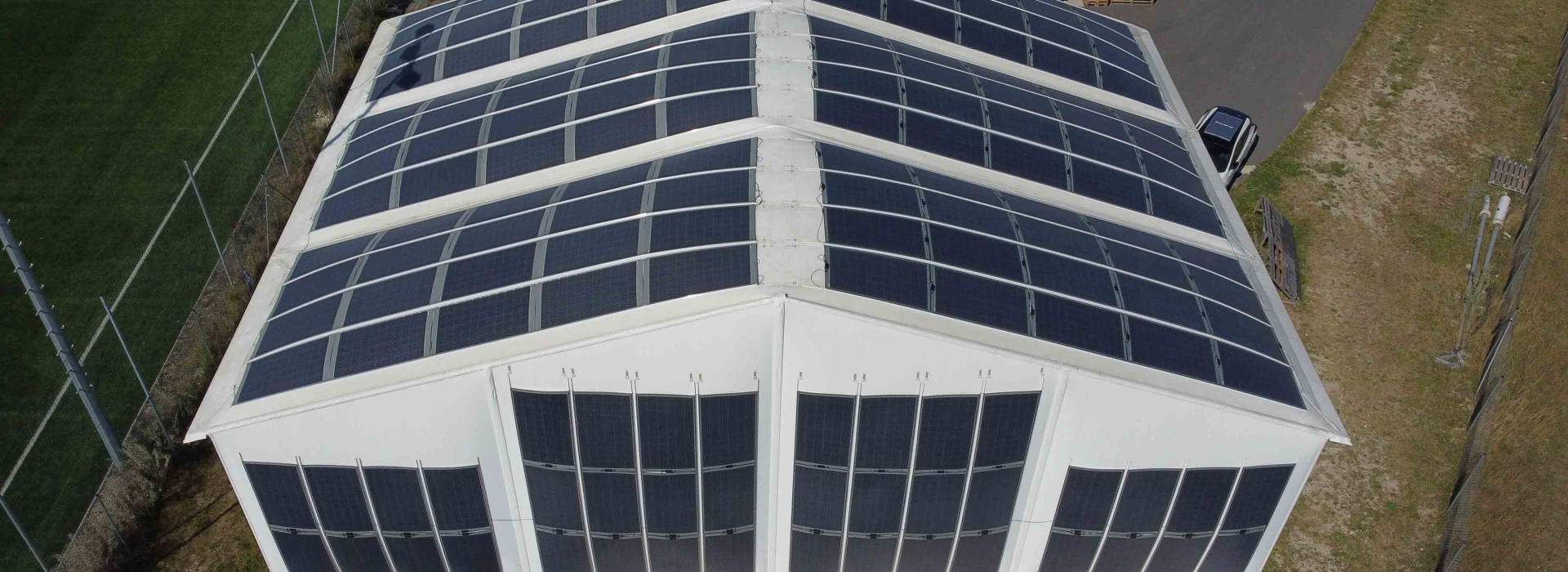 Solar-Lösung für große Zelte