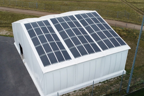 Solar-Lösung für große Zelte