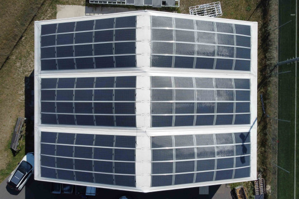 Solar-Lösung für große Zelte